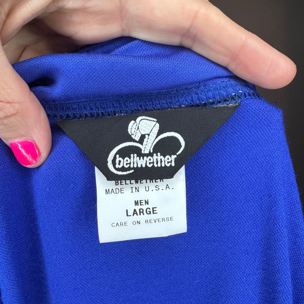Bellwether Cycling Jersey Blue Coolmax Mesh Men's Large USA - Picture 2 of 5